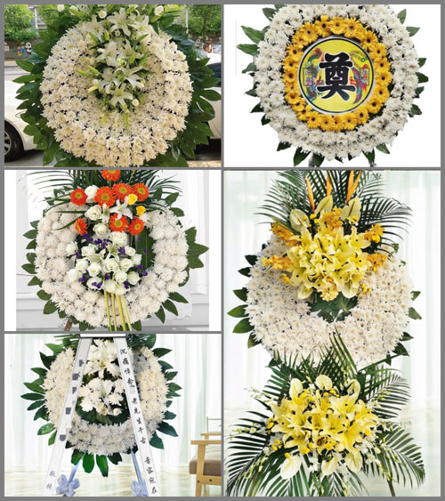 山东莱芜莱城区牛泉镇吕家楼村花圈速递